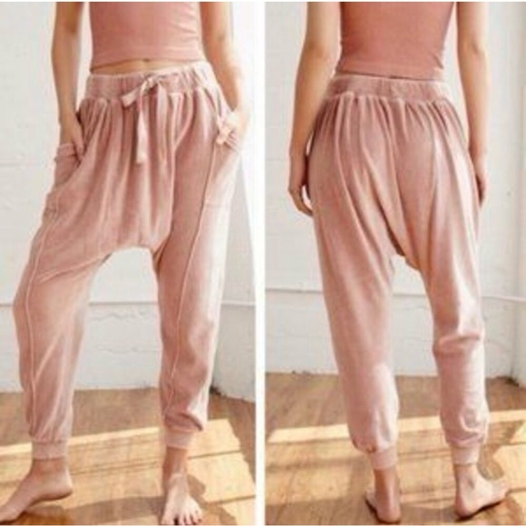 Free People Pants - FP Movement "In the Slick of It" velour harem pants